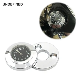 Motorcycle Fork Lock Clock Cover for Harley Road King Classic Special CVO All Models 1994-2022 Black Dial Waterproof