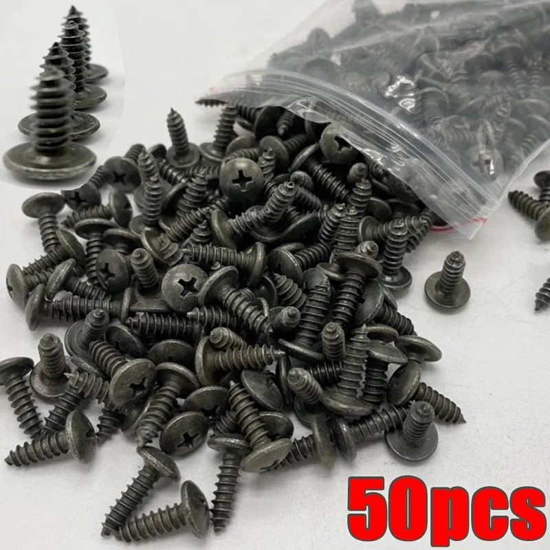 Self-tapping Screws Car Metal Screw Fastener Clips Screw M5 Anti-rust Screw for Car Motorcycle Scooter ATV Moped E-bike