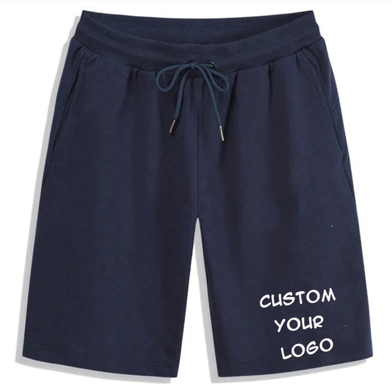 Nieuwe Mannen Shorts Broek Casual Jogging Slim Fit Sport Korte Broek Broek Custom Uw Logo