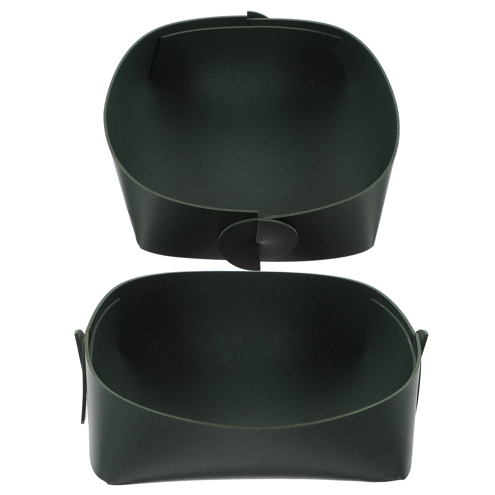 

2pcs Storage Box Desktop Dish Tray Key Holder Jewelry Table Office Decorative Tray Entryway Decor Sundries Box