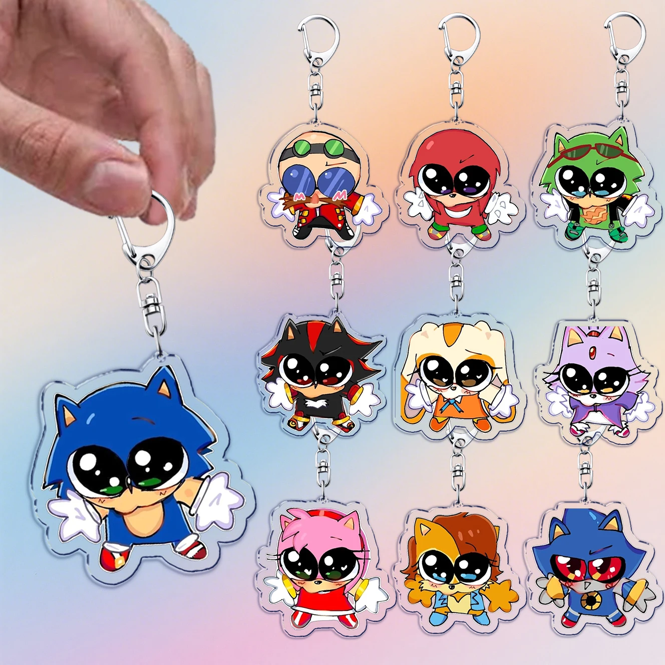 Porte-clés hérisson de dessin animé mignon, accessoires de sac, breloques, mème Animal, bijoux, cadeau pour Fans