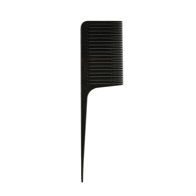 Plastic Tail Comb Fiber Teasing Combs Fine Tooth Hair Parting Combs 5 Colors Fiber Back Combs for Women Girls Hair Styling