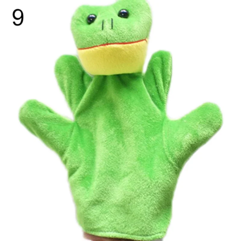 Finger puppen Cartoon Baby Kind Zoos Nutztier Tierwelt Hand handschuh weichen Plüschs ack für Kinder entzückendes Puzzle Lernspiel zeug