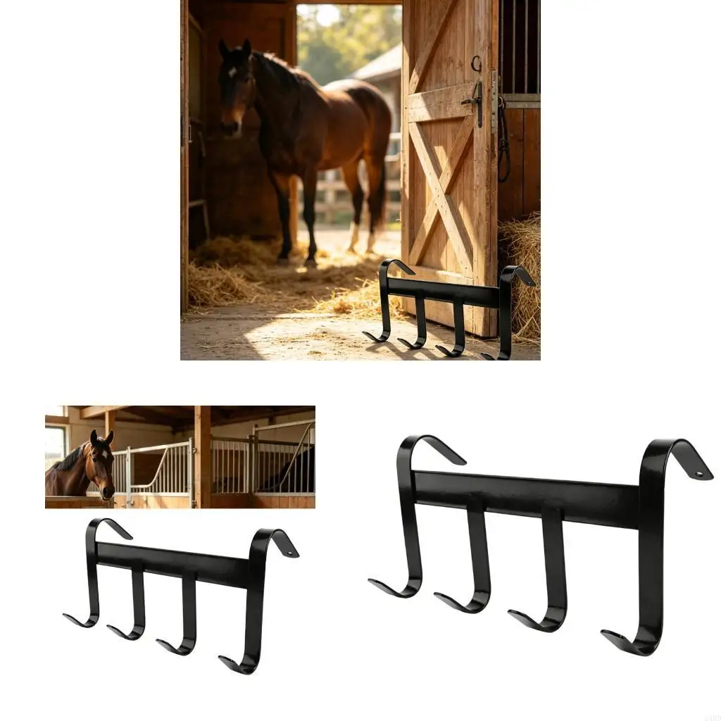 Metal Horse Tacks Organizers Tacks Holder Rack for Bridles Reins and Halters Use 24BD