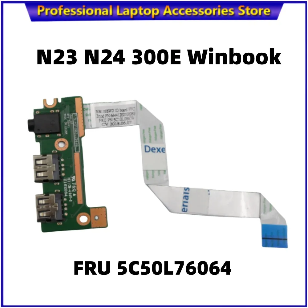 

431202115020 For Lenovo N23 N24 300E Power Botton USB board With Cable 5C50L76064 100% Tested Fully Work