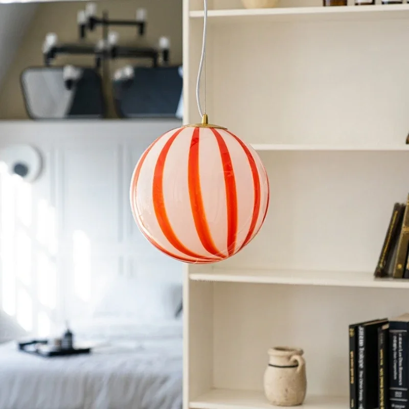 Creative Circus Candy Ball Shape Chandelier Simple Round Lamp Design Home Bedroom Living Room Children's Room Decor Chandelier