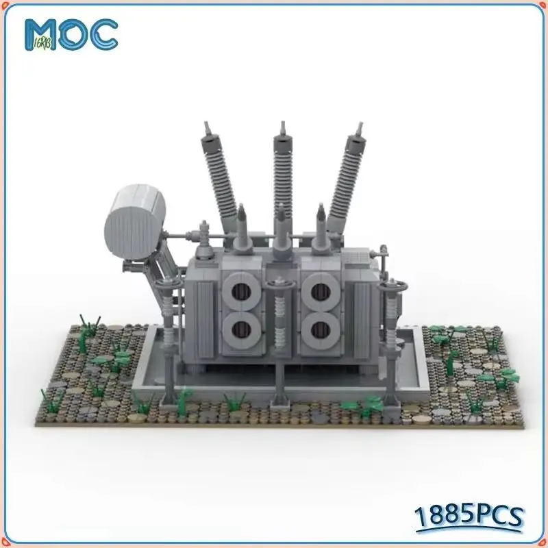 MOC Building Blocks High Voltage Transformer Model DIY Assemble Battleship Display Bricks Collection Toys Birthday Gifts 1885PCS