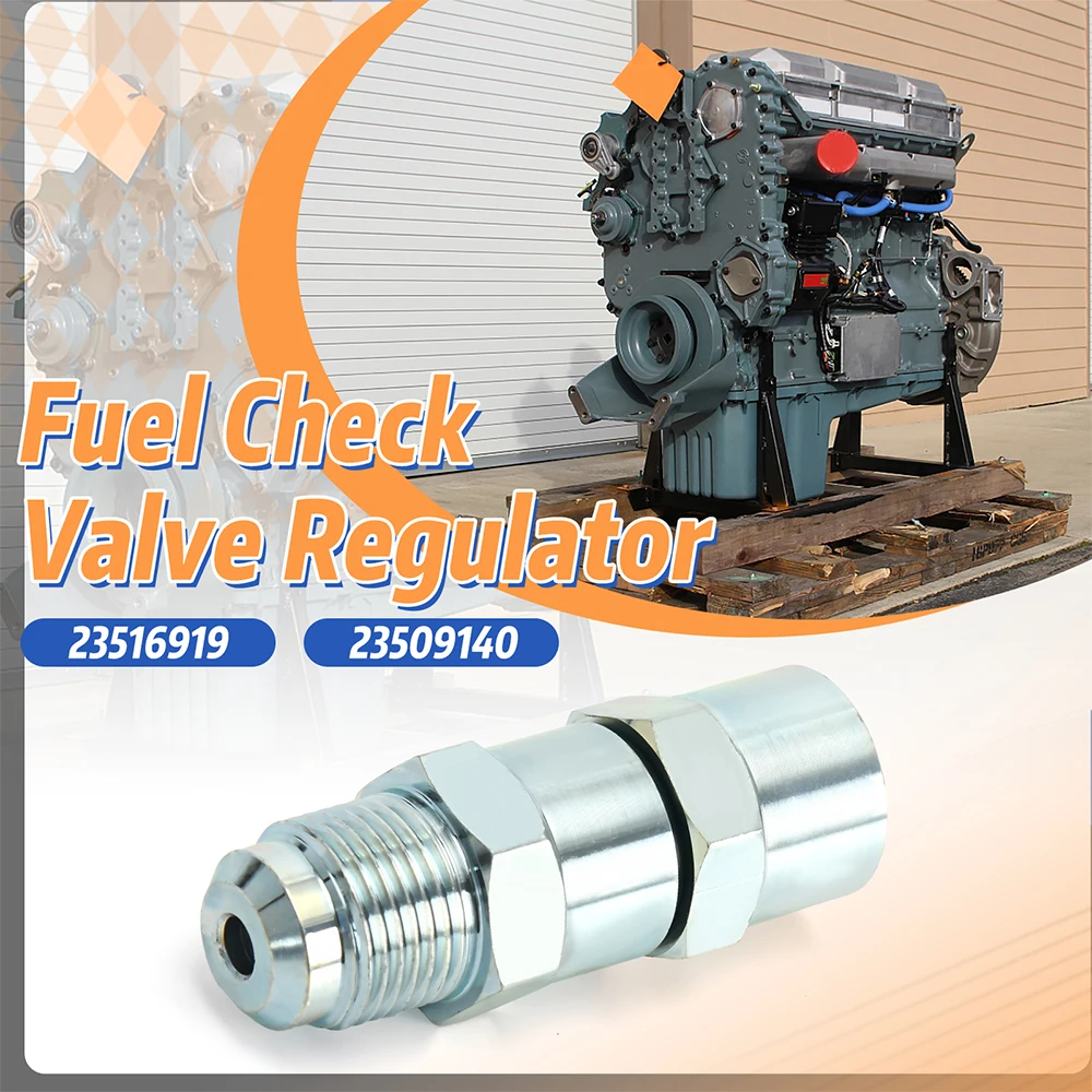 صمام فحص وقود الديزل ديترويت 23516919 لمحرك ديترويت ديزل سلسلة 60 12.7L 3/8 بوصة خيط أنثى × 3/4in-16 أنبوب ذكر