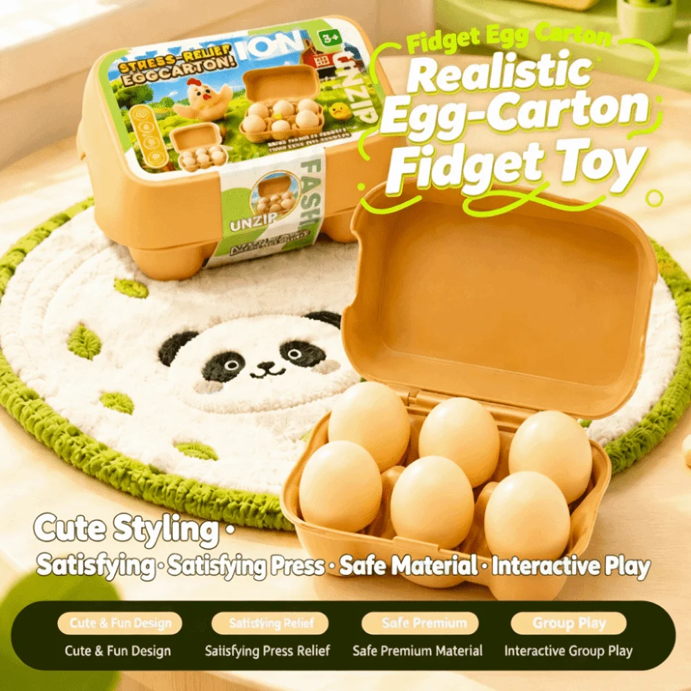 Minimalist Beige Button Clicker Keychain Portable Size Novelty Press Keychain Keyring Egg Shape Egg Button Clicker Office Desk