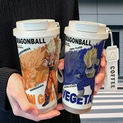 Dragon Ball Cartoon Animation Peripheral Thermos Stainless Steel Student High-Looking Double-Drink Large-Capacity Coffee Cup