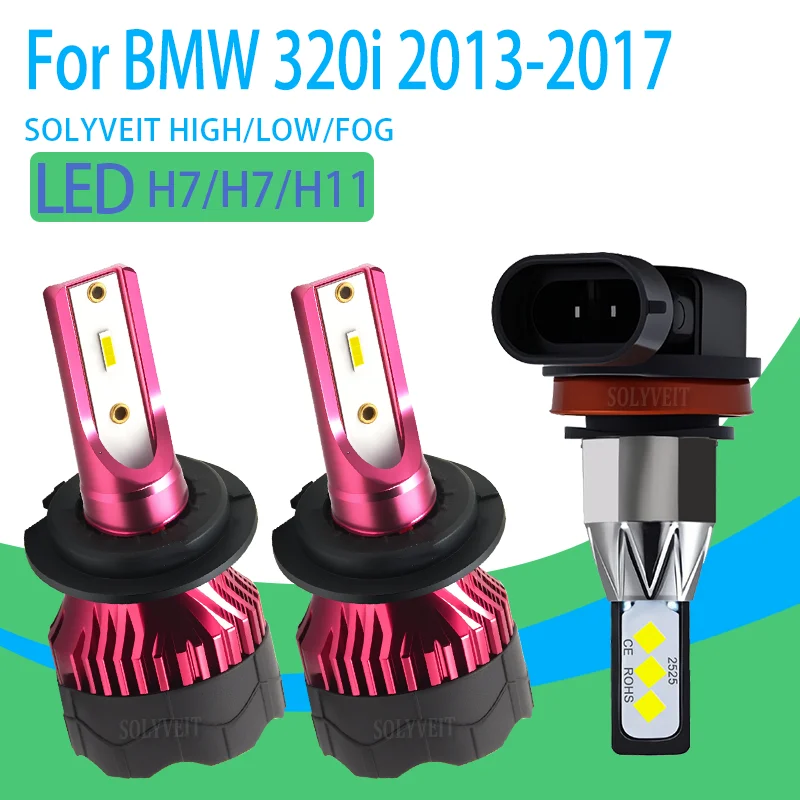 

Easy Installation Reliable Night Driving waterproof IP67 H7 H7 H11 LED Headlight foglight For BMW 320i 2013 2014 2015 2016 2017