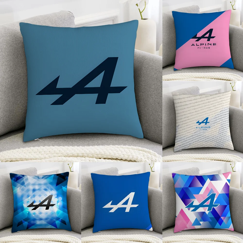 

A-Alpines Automobiles Pillow Case Sofa Decorative Home Double-sided Print Plush Square Throw Pillow Covers Cushion Decor Cover