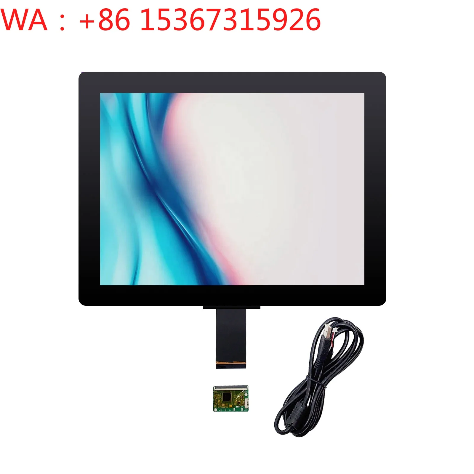

15-15.6 Inch Custom I2C Interface Projected PCAP Multi Touch Screen Glass Panel Kit For Small Industrial Screen