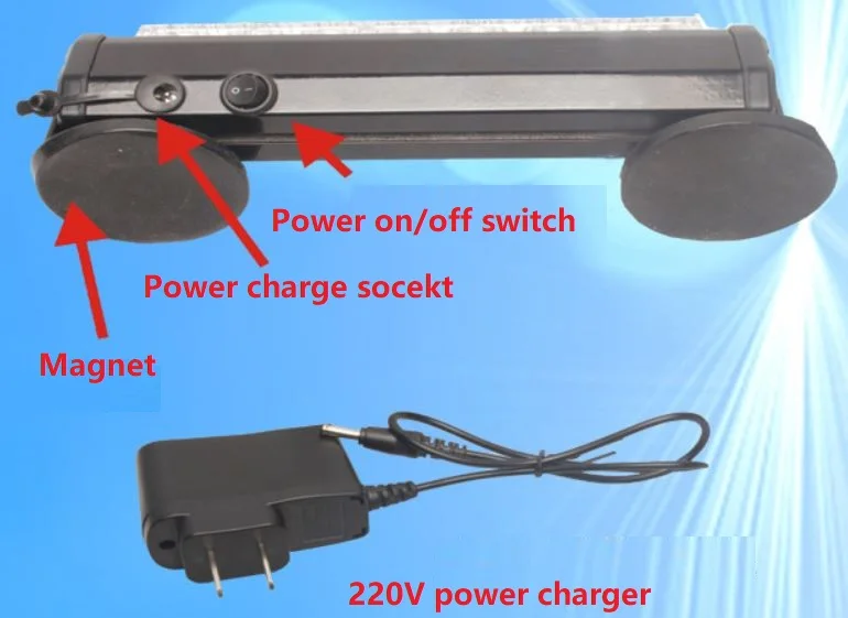 Portable Rechargeable Battery Powered Magnetic Mount Led Strobe Light for Tractor Crane Trailer Forklift Truck ATV UTV Auto Car