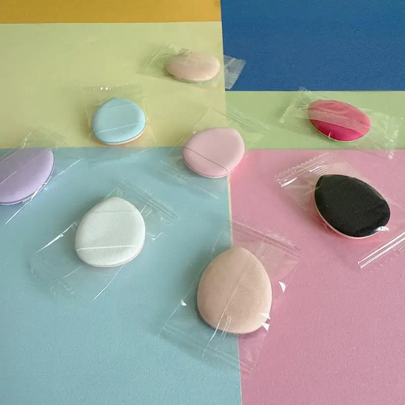 Mini-Finger-Puderquasten, 10 Stück, latexfrei, Taschenformat, Luftkissen-Puderquasten für Make-up-Nachbesserungen im Freien – Detail 9