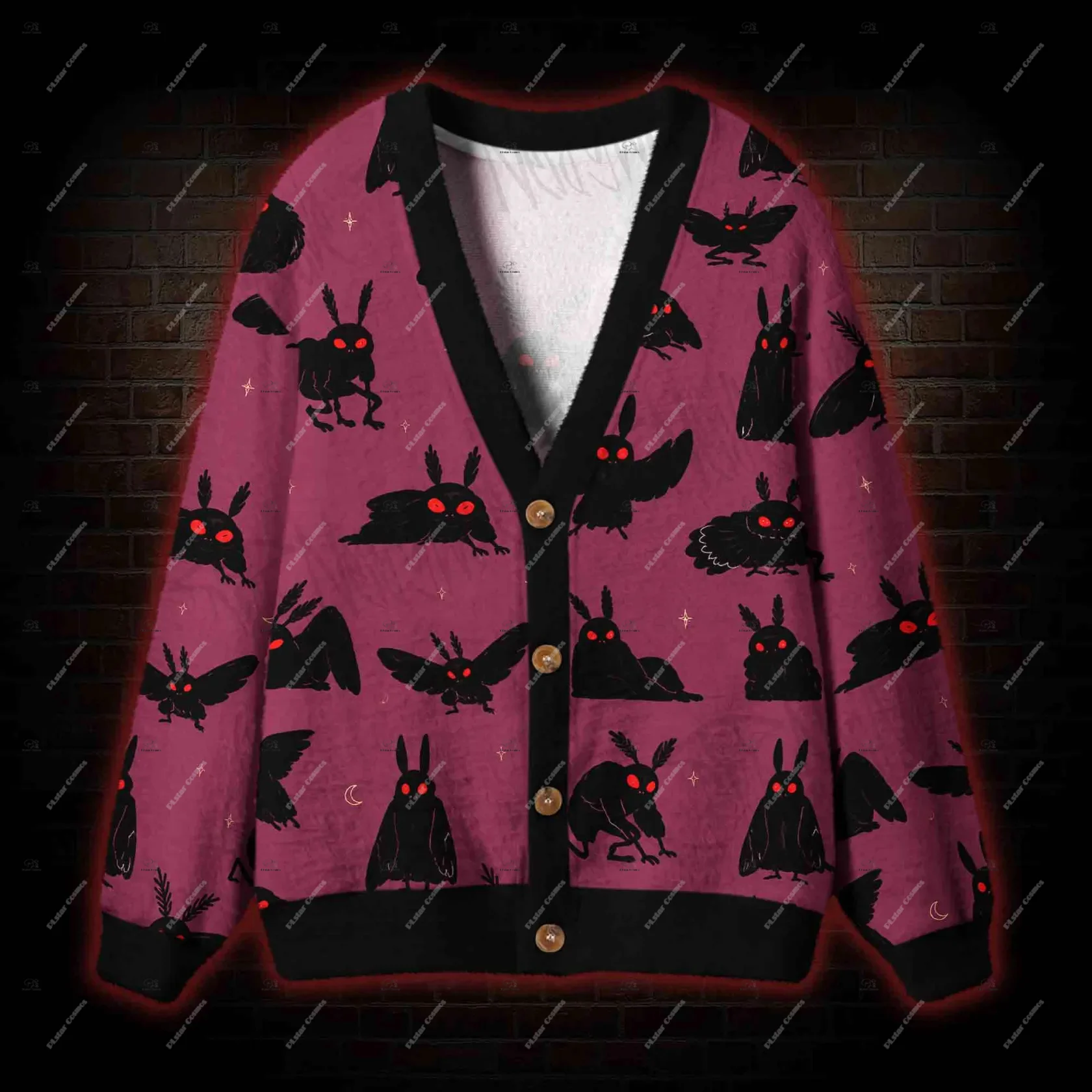 Christmas Halloween Witch Dark Style Outfit Vintage Cardigan Sweatshirt 3DPrint Harajuku Streetwear Casual Funny Long Sleeves Q5