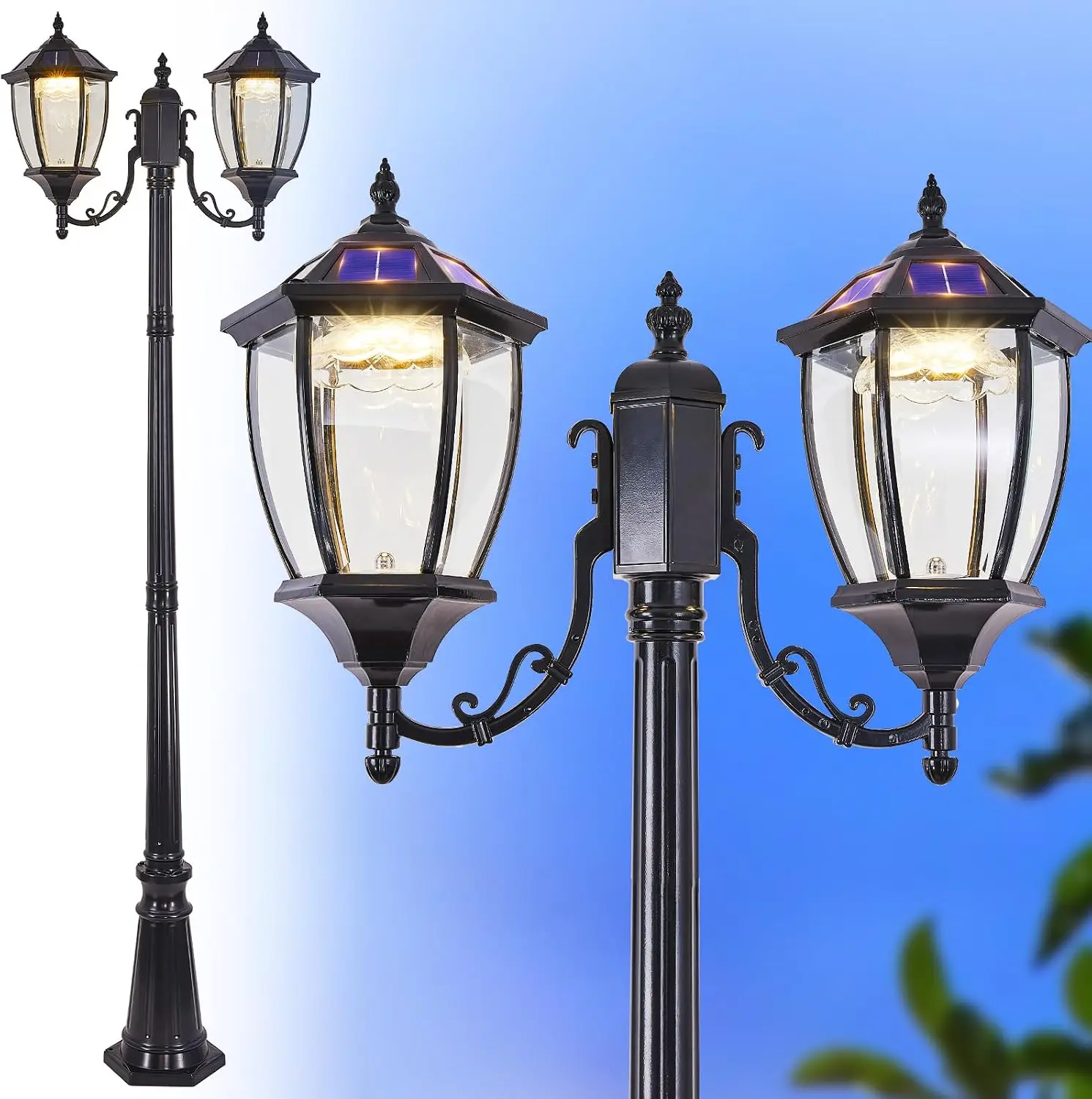 Lampu Tiang Tenaga Surya Luar  - Outdoor Lighting Dusk To Dawn ulasan dan harga