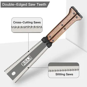 Airaj Serra Folding SK5 Steel Pocket Garden Saw Japanese Serra, Flush Cut Trim Saw for Carpentry 10 Main Sales Japanese Serrote - №8