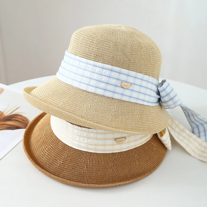 chapeu-de-pescador-de-malha-com-laco-xadrez-chapeu-bucket-para-primavera-verao-outono-a-prova-de-vento-chapeu-feminino-adulto