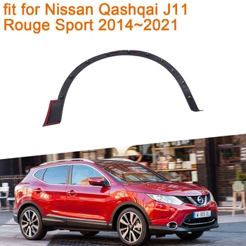 Per Nissan Qashqai J11 Rouge Sport 2014 2015 2016 2017 2018 2019 2020 2021 Flares Nero Parafango Ruota Sopracciglio Trim Accessori