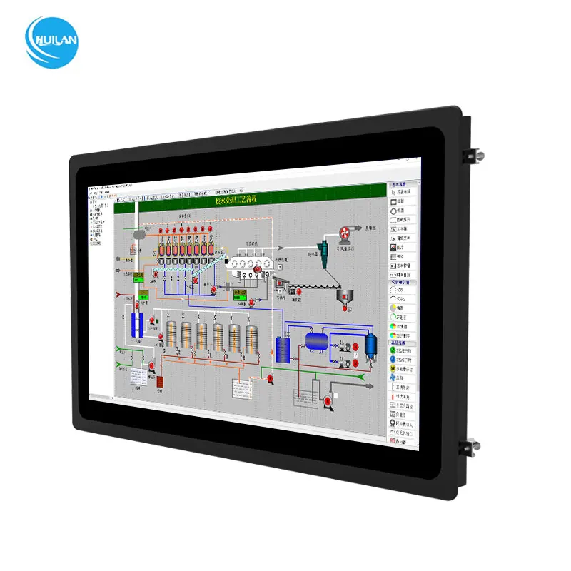 13,3 21,5 pulgadas IP65 frontal sin ventilador Industrial todo en uno PC HMI RK3568 2 + 32 Android/Linux Panel de pantalla táctil Industrial PC