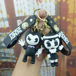 Bendys Anime Model Doll Keychain Game Character Cute Action Figures Static Model Toy Collection Desktop Ornaments Surprise Gift