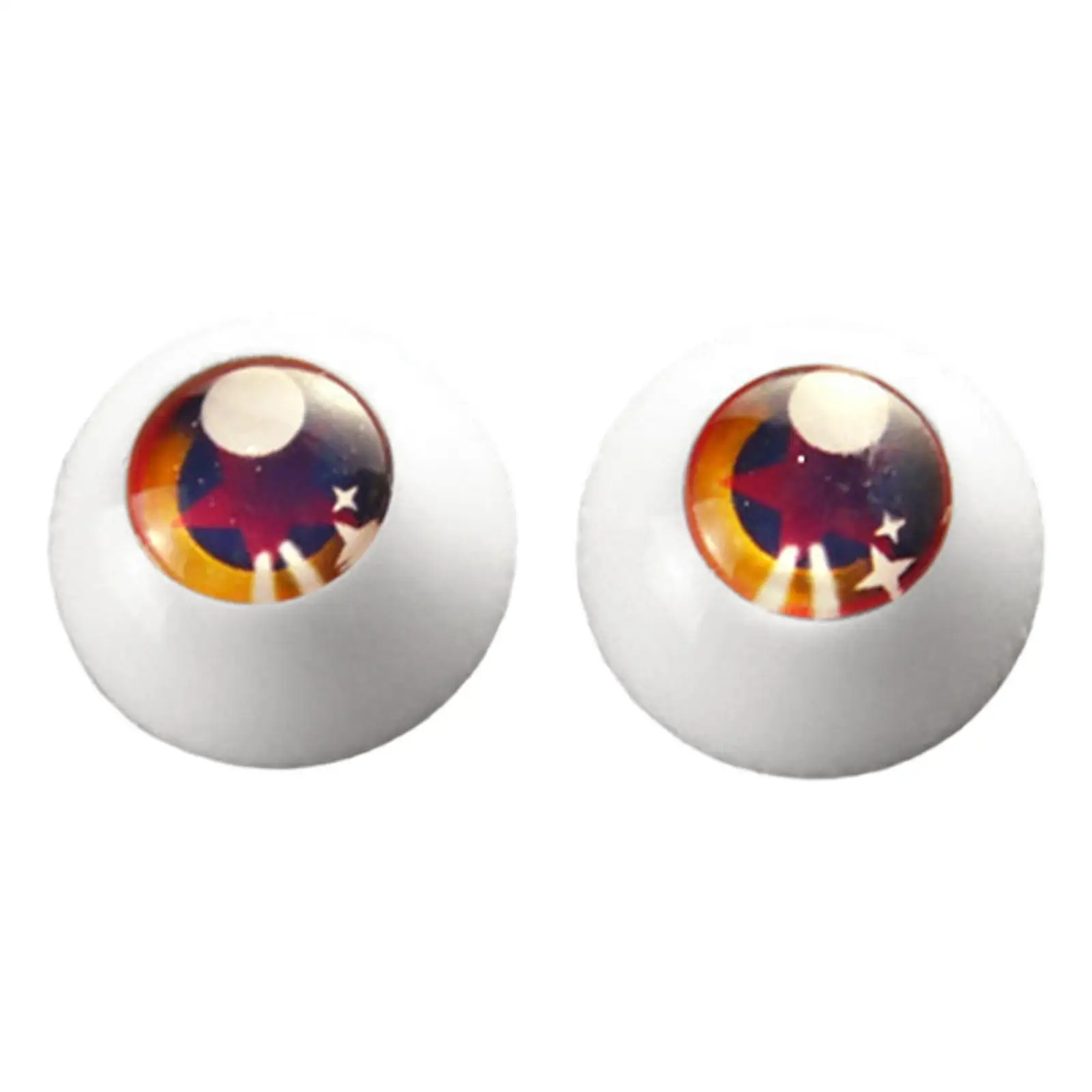 2x Acrylic Doll Eyes Multifunctional High Performance Art Crafts Sturdy 18mm