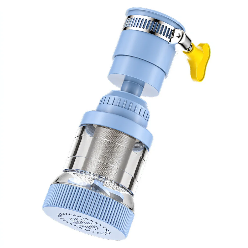 Adjustable Kitchen Faucet Filter Universal Swivel Spray Head Splash Resistant Nozzle Extension For Sink Washing