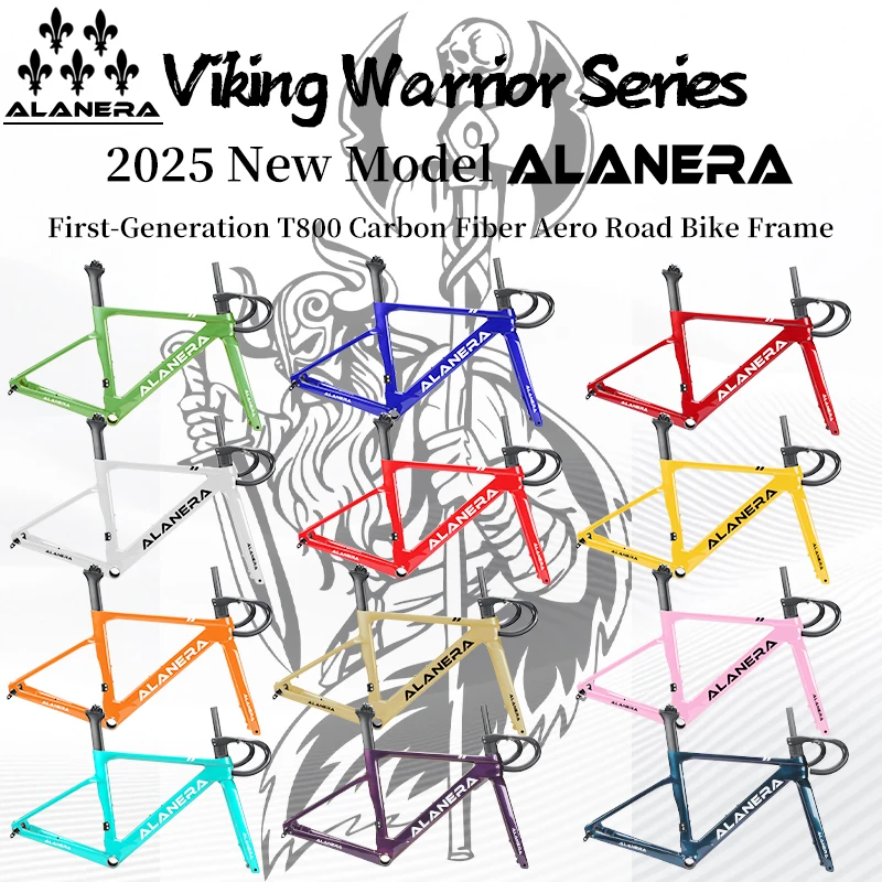 

2025 New ALANERA Carbon Fiber Bicycle Frame Breaking Wind Road Frame Disc Brake Viking Warrior Series