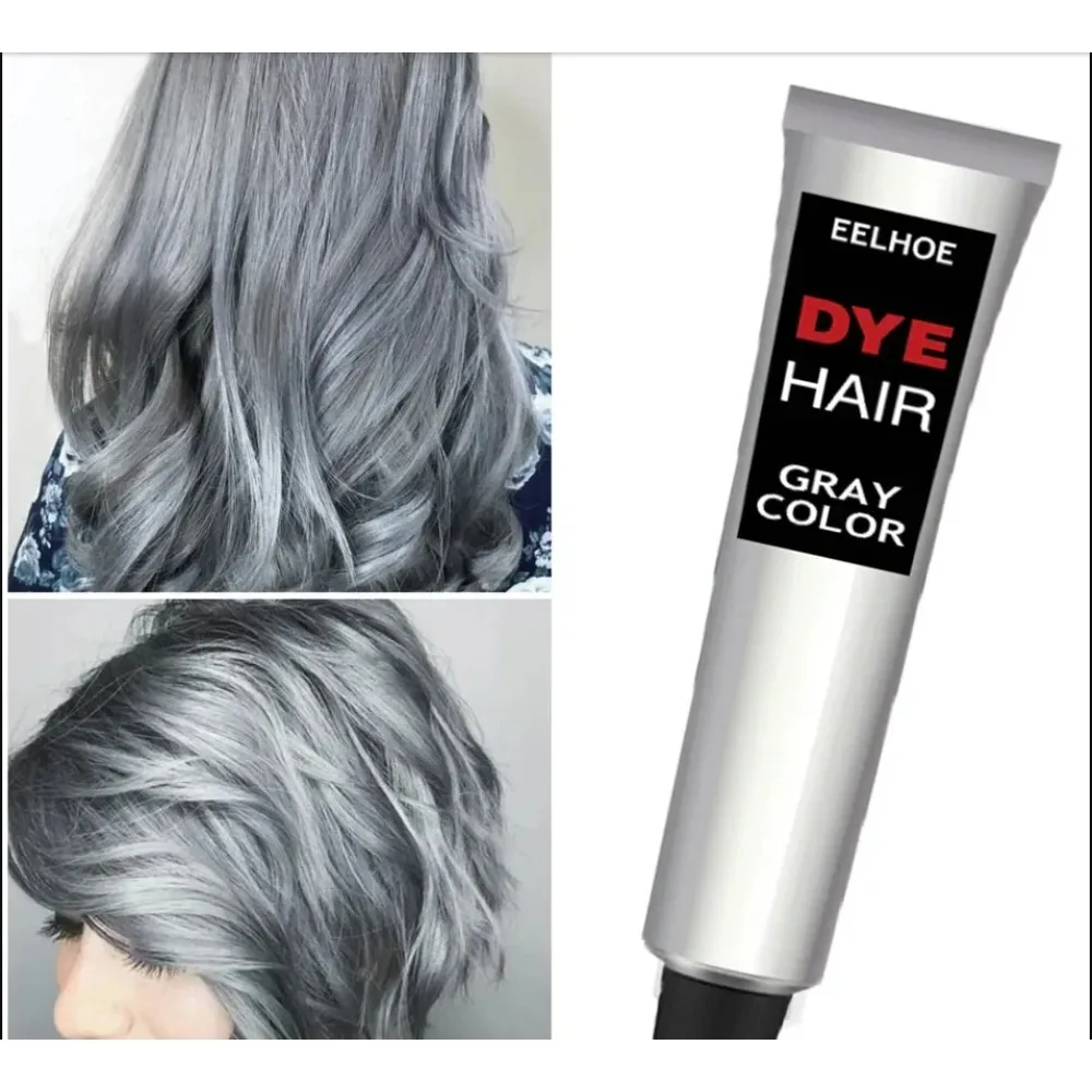 Professional Gray Color Hair Dye Cream Unisex Hair Creams Yellow After Bleach Hair Shampoo Non-irritating Purple Shampoo Blonde