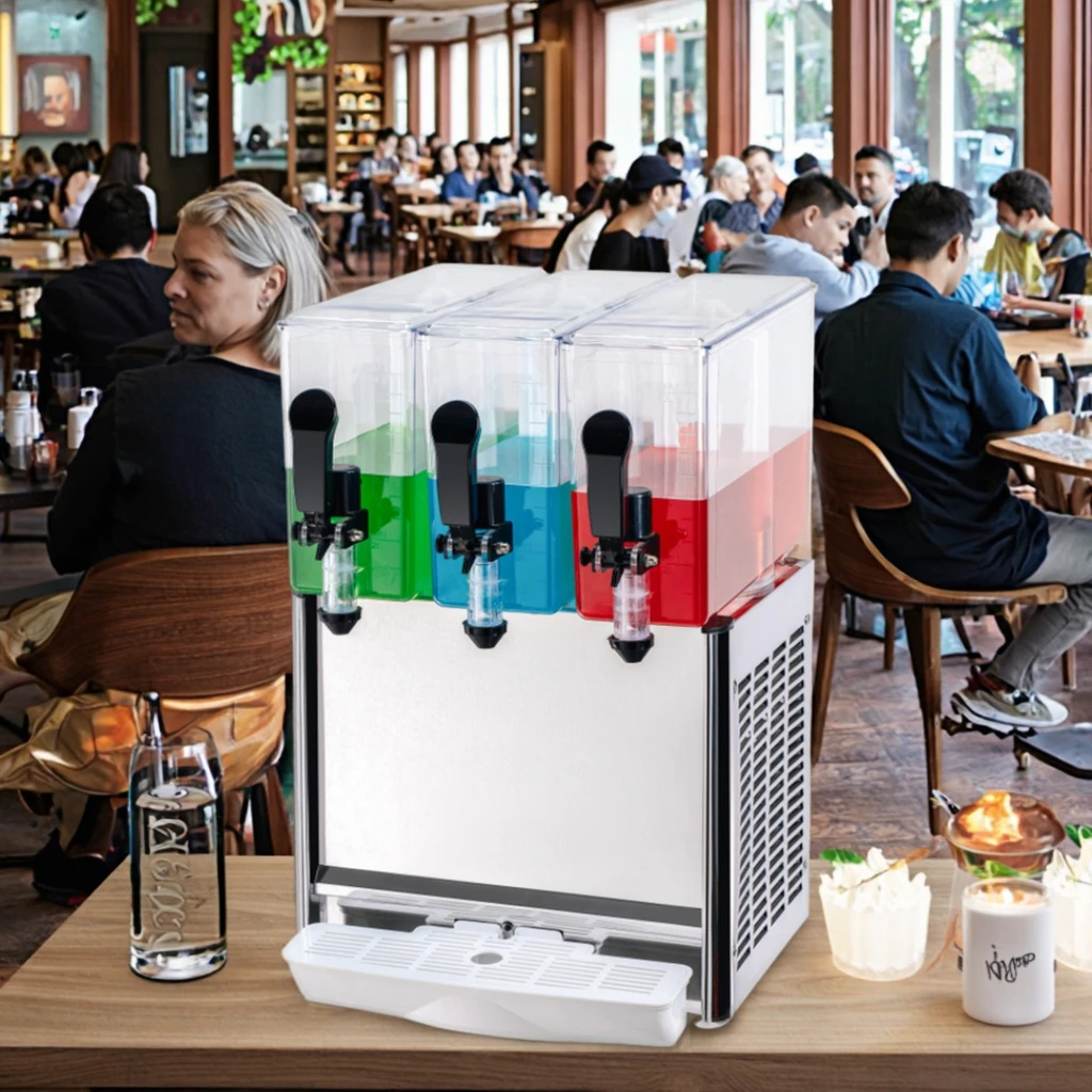 

Коммерческий автоматический диспенсер для холодных и горячих напитков с тройным баком на 10 л.