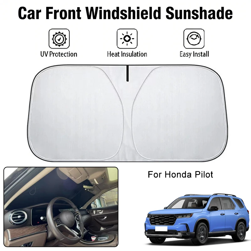 

Car Front Windshield Sunshade Cover For Honda Pilot UV Block Heat Insulation Auto Interior Sun Protection Accessories