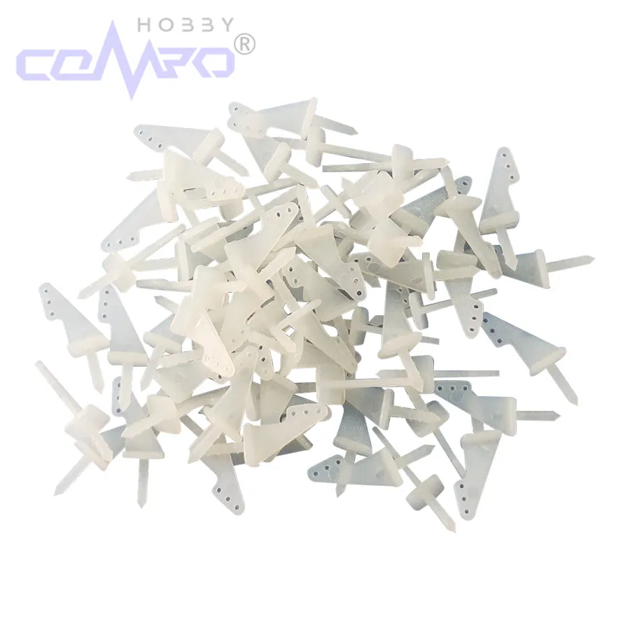 

20 Pcs Nylon Pin Horn 3 Hole 9x13 Mini Zip Horn For Micro Electric KT foam Fixed Wing RC Aircraft Model Plane Replacement Acces