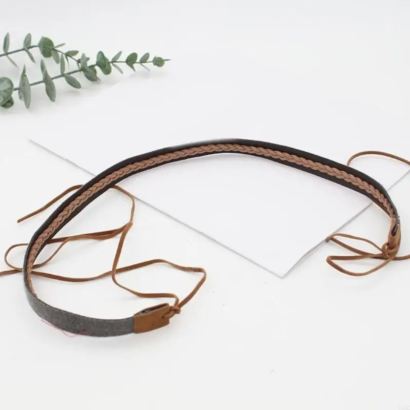 

Y5GC Beaded Hat Band DIY Western Hat Belt Hatband Leather Hat Bands Cowboy Hat Band