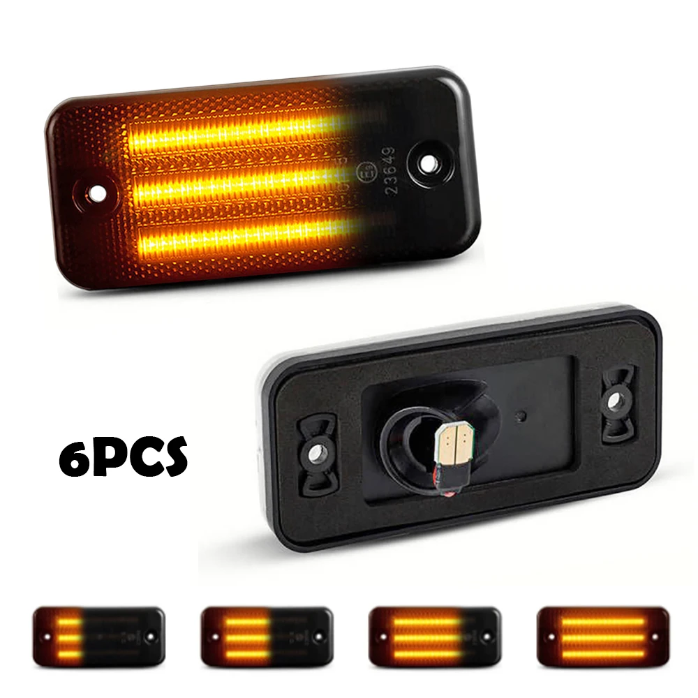 6PCS Smoke LENS
