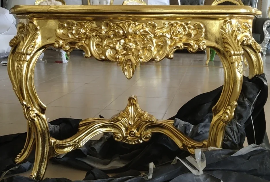 Elegant antique Gold consult table