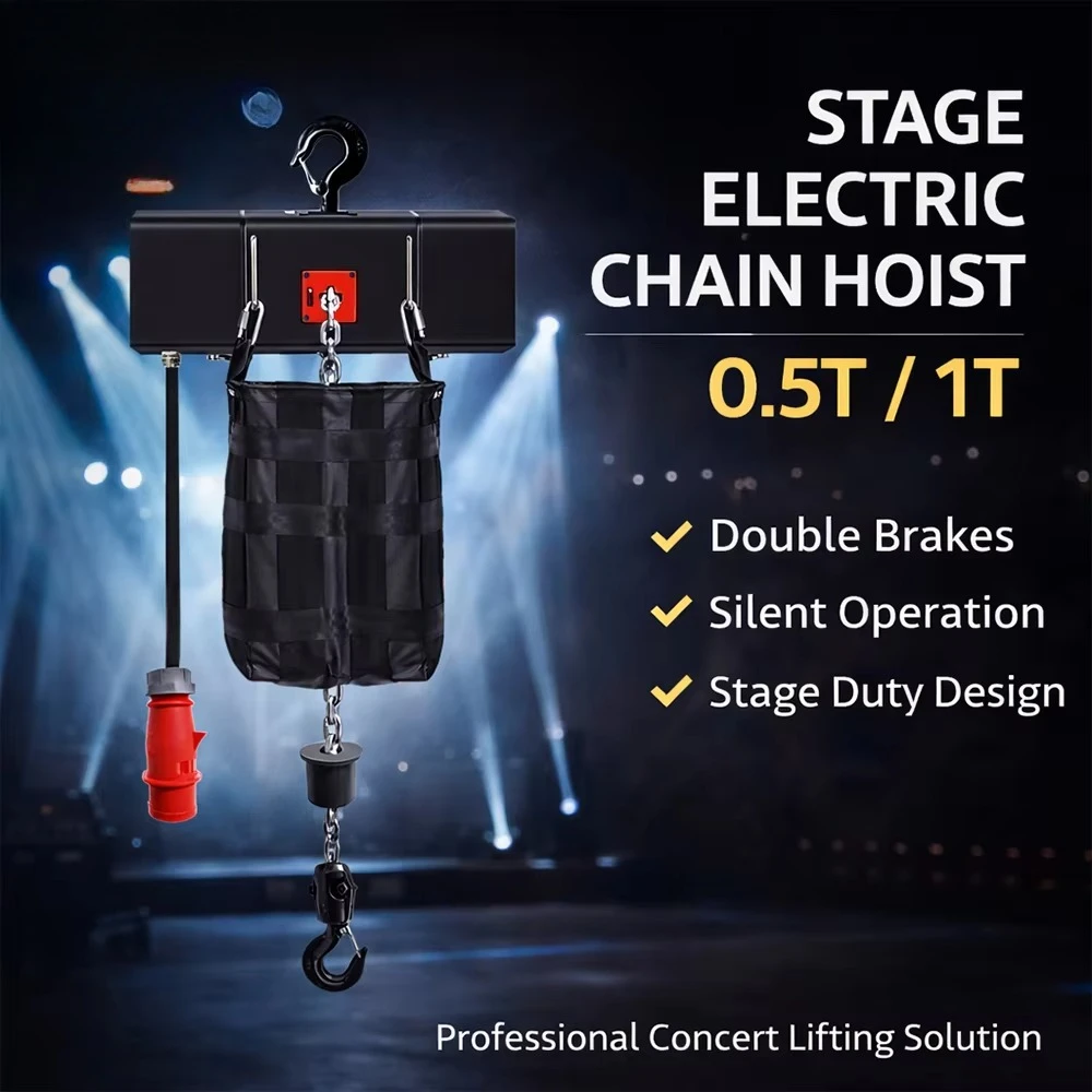 

High Quality Electric Chain Hoist 500kg 1t 2t Stage Hoist