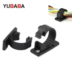Sticky Wiring Fixing Base Hook Wire Cable Gadget Clip Adhesive Wall Type Fixed Cable Line Clip Clamp Tools Home Accessories
