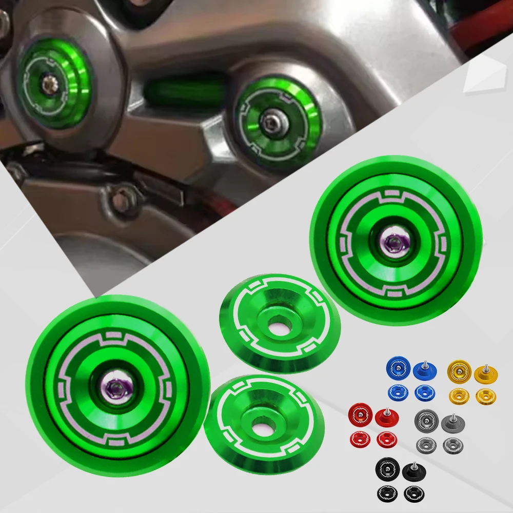 

For KAWASAKI Z900 2017 2018 2019 2020 Moto Z 900 Frame Hole Cover Plug Bolt With Screw 5M Fairing Guard Cover Camshaft Oil Cap