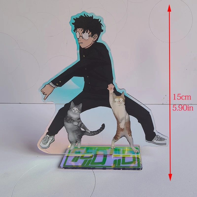 Anime Figure DAN DA DAN Momo Laser Acrylic Keychain Stand Model Plate Fans Bag Gift Display Fashion Cosplay Ornaments Decoration