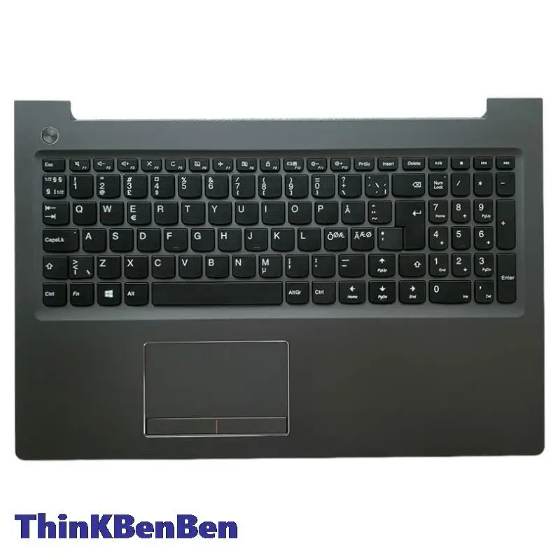

NDC Nordic GunMetal Keyboard Upper Case Palmrest Shell Cover For Lenovo Ideapad 310 510 15 15IKB 15ISK 5CB0M31060