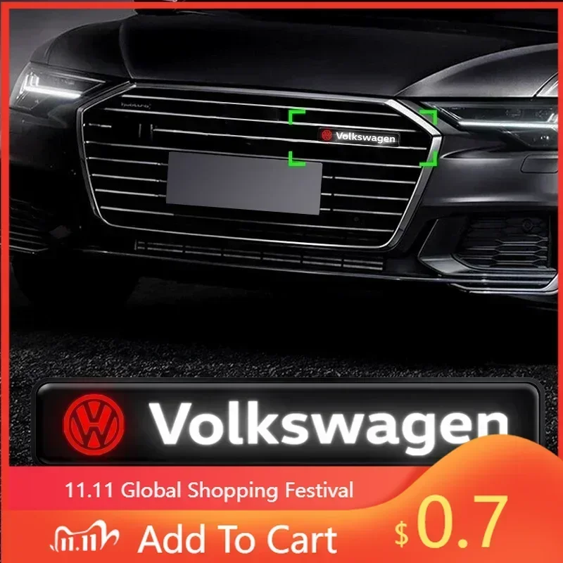 

Новая эмблема-значок для фар VW, декоративное украшение для Volkswagen VW Scirocco Jetta Beetle Golf Passat Tiguan, автоаксессуар