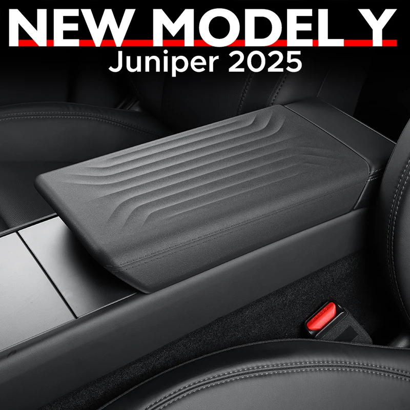

Крышка центрального подлокотника с защитой от царапин для Tesla Model Y 2025 2026, крышка консоли Juniper TPE, защитный чехол, детали интерьера