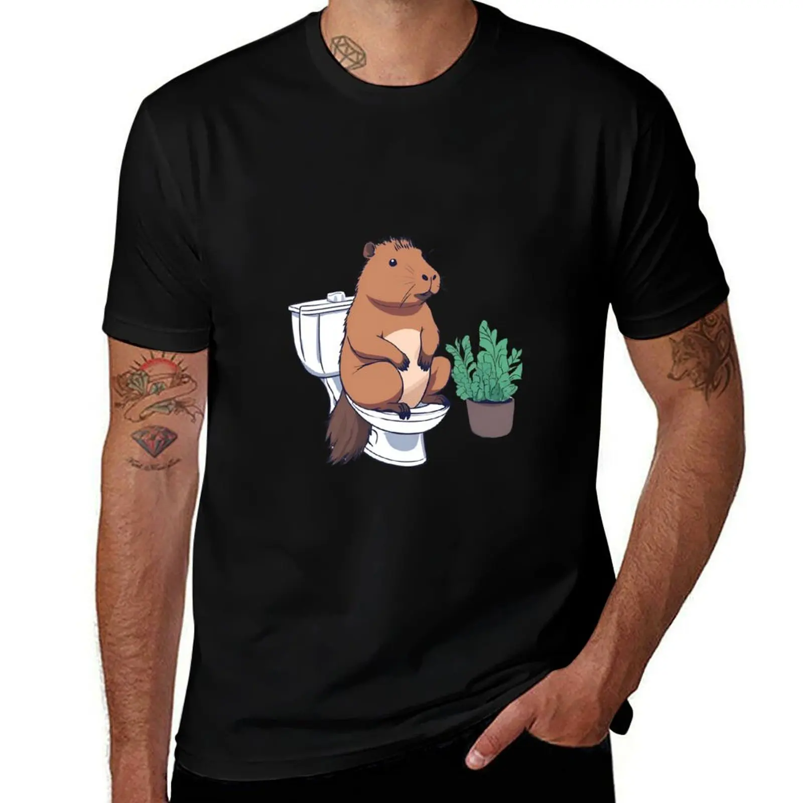 

Capybara busy T-Shirt blanks quick-drying blacks rapper graphic tees men tshirt