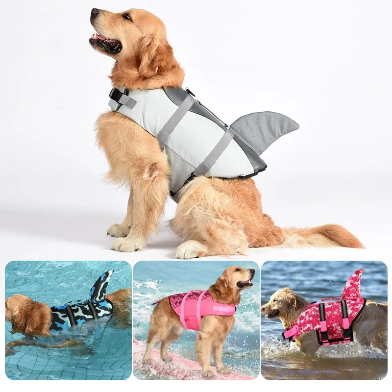 Dog Swimming Life Jacket Summer Mermaid Dog Swimming Clothes Small Dog Falcon Golden Retriever Wholesale Dog Cothes Accessories