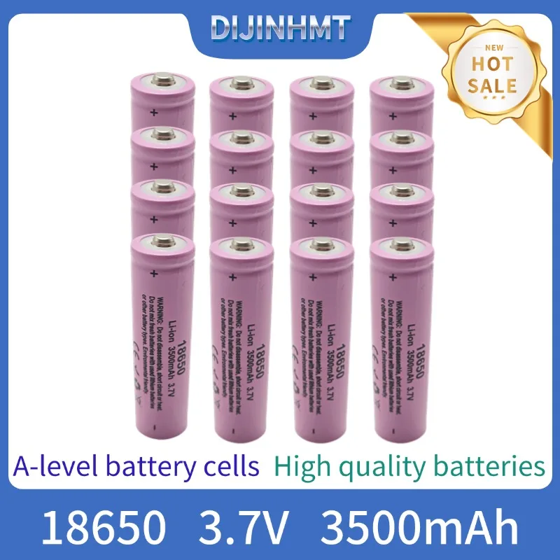 2024 New 18650 3.7V 3400mAh Rechargeable Battery for Flashlight Torch Headlamp Li-ion Rechargeable  Drop A-grade battery cell