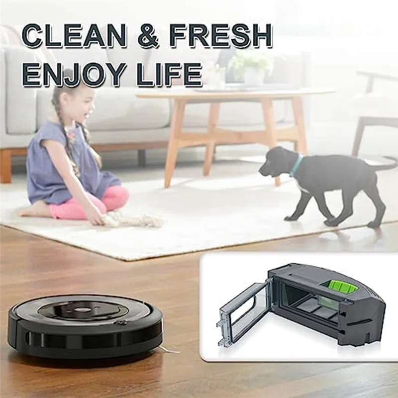 청소 로봇 액세서리에 적합한 먼지 상자 부품 I7 I7 + E5 E6 I3 I5 필터 먼지 상자 쓰레기통 쓰레기통