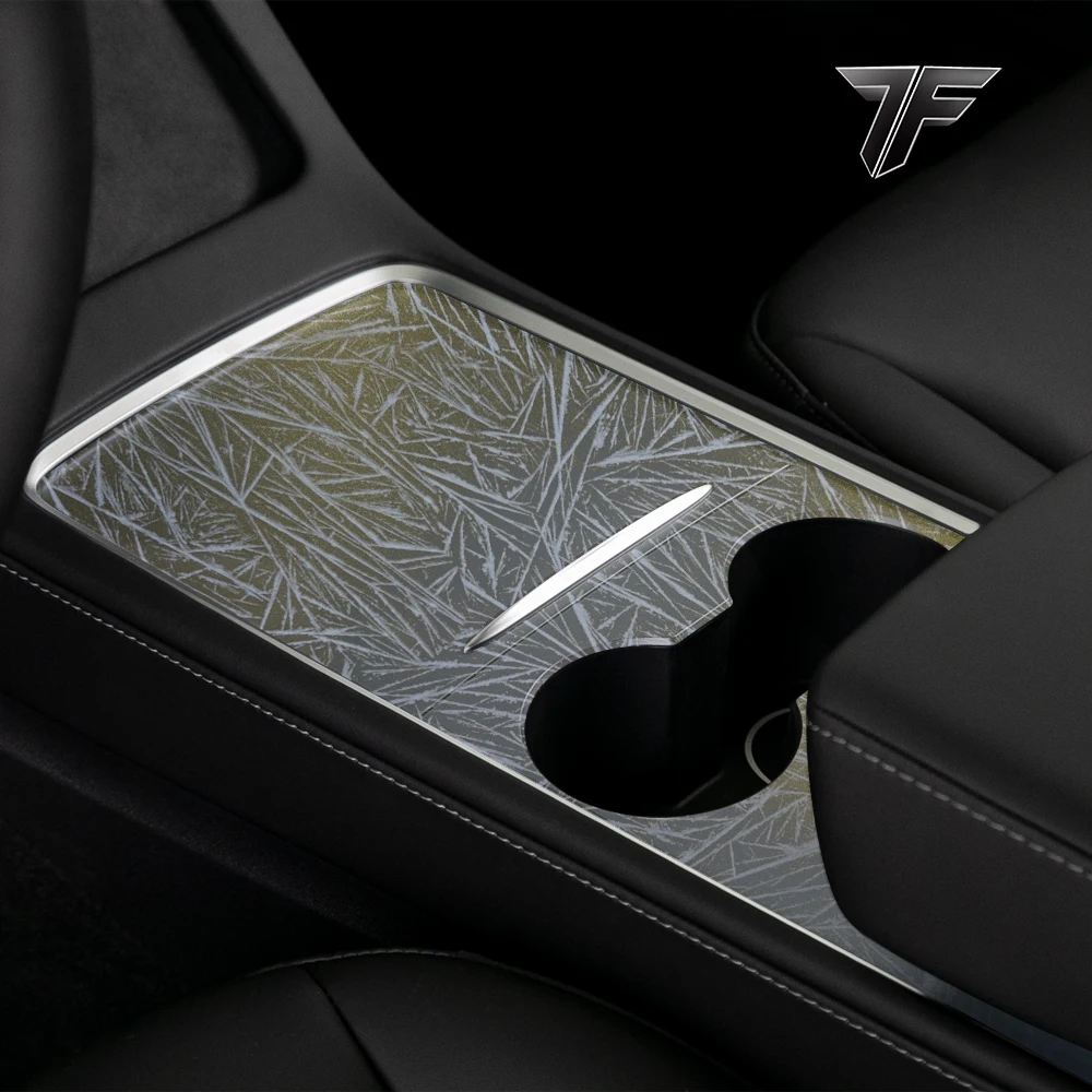 

Premium Quality Ice-cracked-silver-gold Carbon Flower Film Easy Installed Color Changing Film for Car Interior and Protection