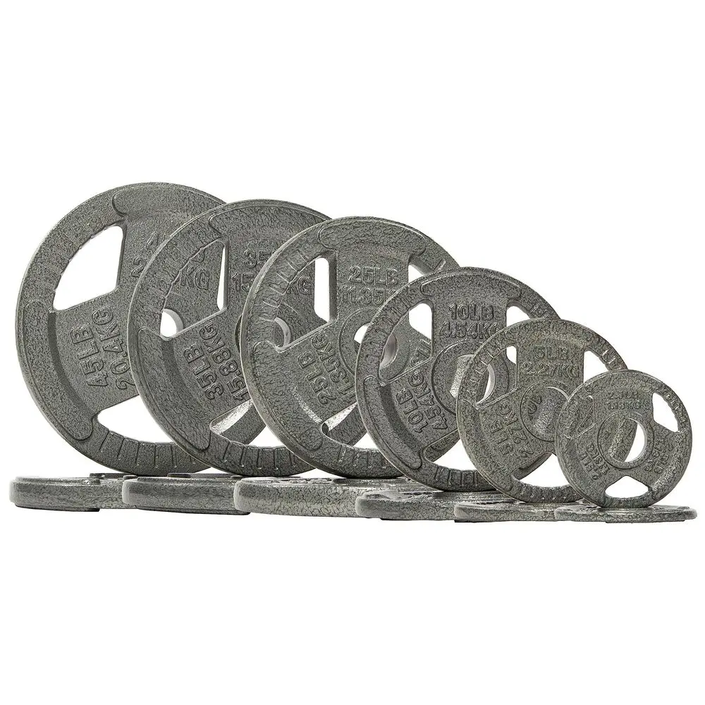 

Olympic 2Inch Cast Iron Plate Weight Plate for Strength Training and Weightlifting, Multiple Sizes