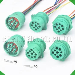 9 Pin Auto Connectors Diagnosctic Tool Wire Harness plug For Deutsch HD16-9-1939S-P080 HD10-9-1939P-P080 HD10-9-1939P-BP03